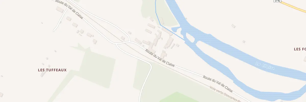 Plan du 16 Rte du Val de Claise à Abilly