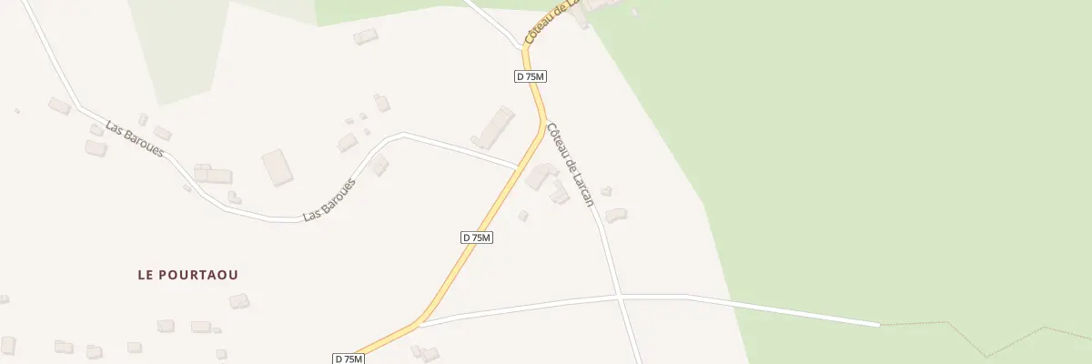 Plan du 50 La Cote de Larcan à Larcan