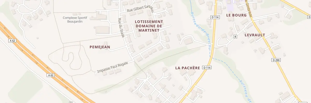 Plan du 259 Rue Gilbert Sartolou à Caudecoste