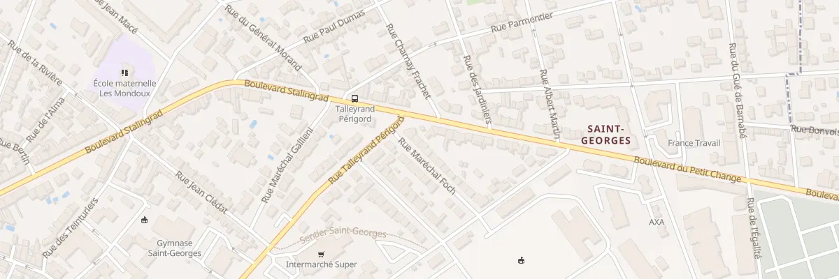Plan du 3 Rue Maréchal Foch à Périgueux