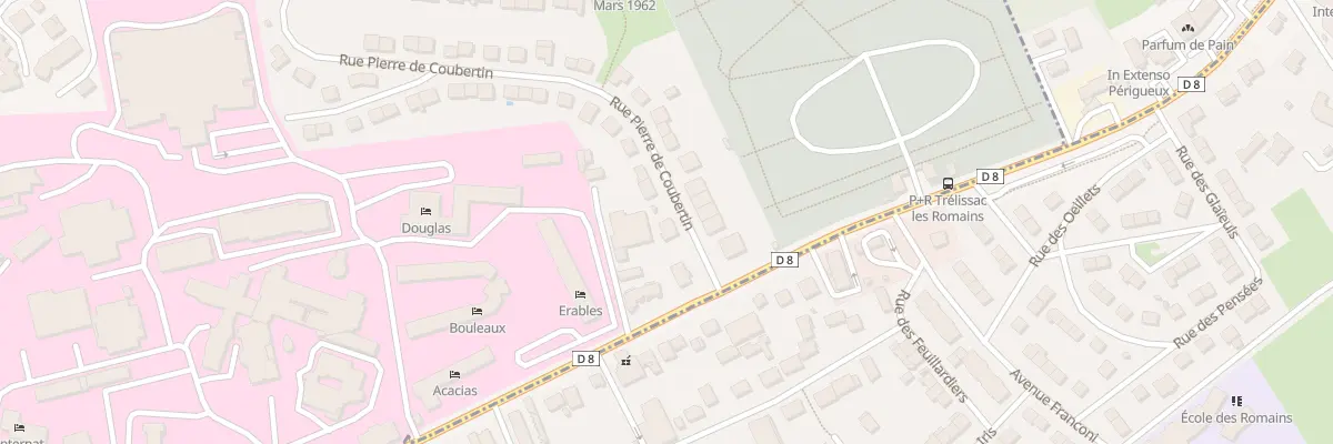 Plan du 3 Rue Pierre de Coubertin à Périgueux