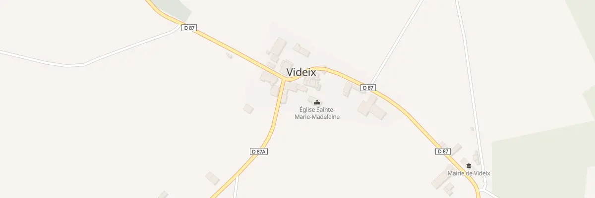 Plan du 5009 Le Bourg à Videix