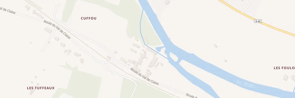 Plan du 8 Rte du Val de Claise à Abilly