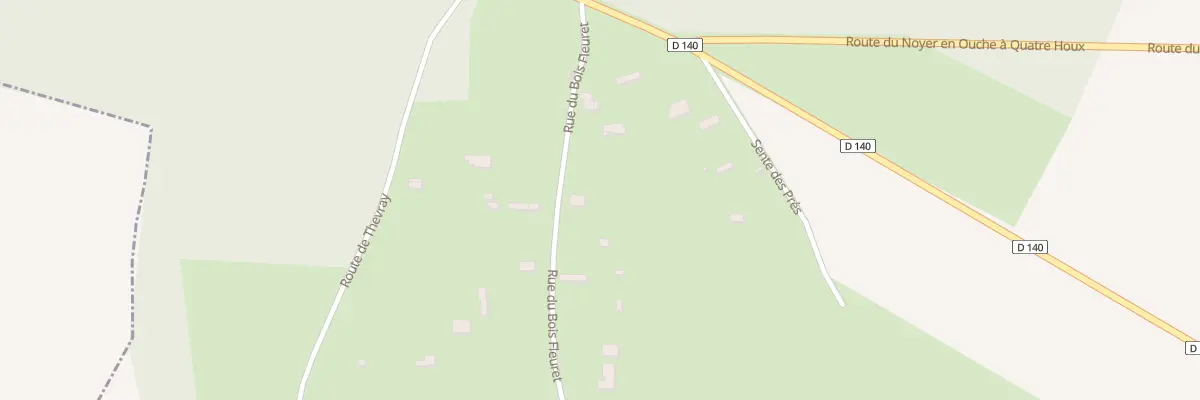 Plan du 5 Rte du Bois Fleuret au Noyer-en-Ouche
