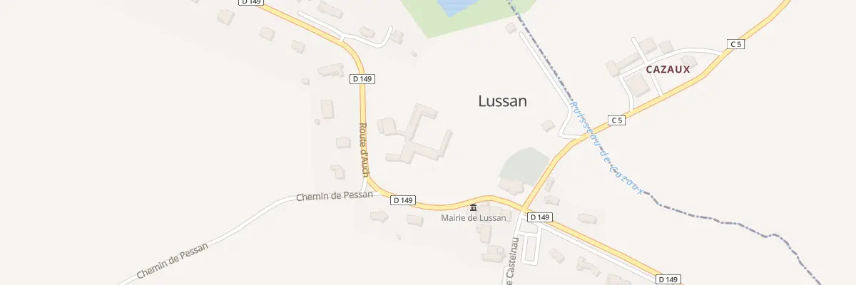 Plan du 44 Rte d’Auch à Lussan