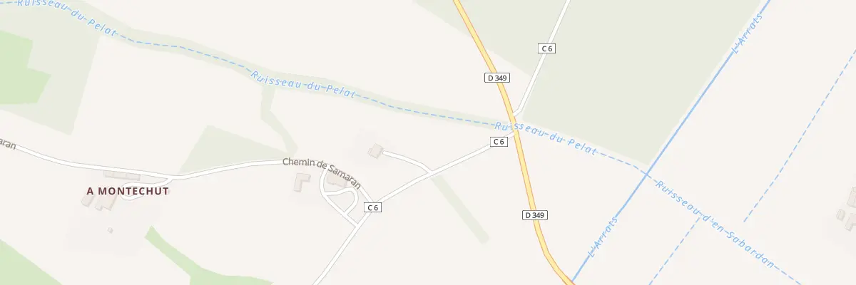Plan du 1801 Chem Poutge Nord à Montaut-les-Créneaux