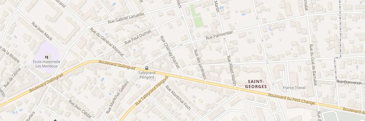 Plan du 89 Rue Charnay Frachet à Périgueux