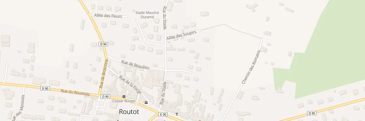 Plan du 8 Rue du Stade à Routot