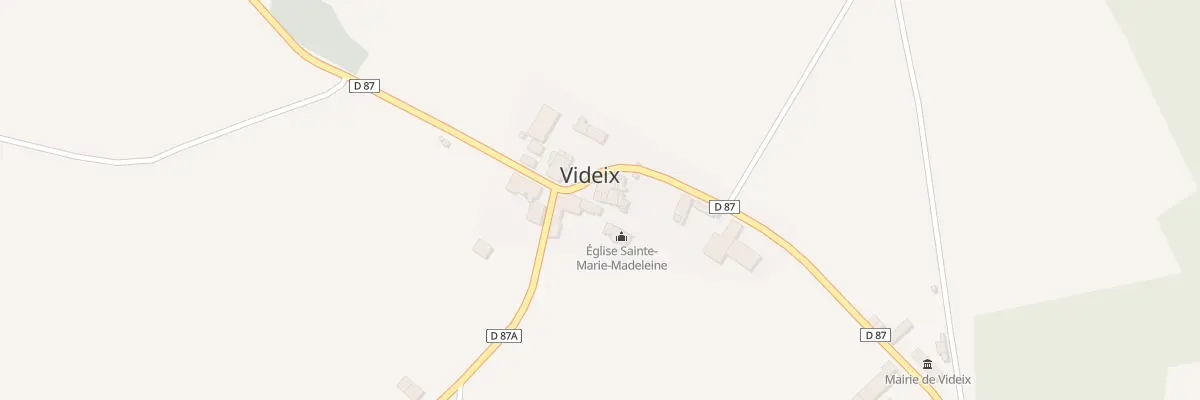 Plan du 5006 Le Bourg à Videix