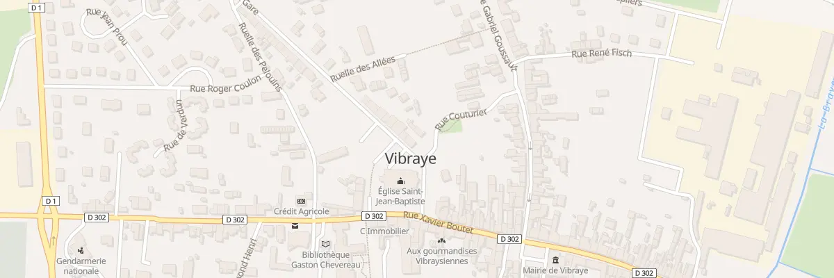 Plan du 14 Av de la Gare à Vibraye