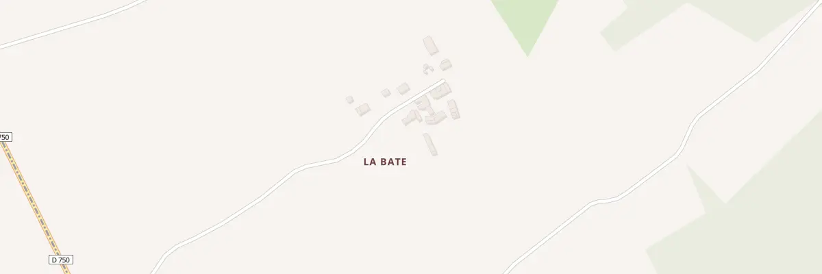 Plan du 2 La Bate à Barrou
