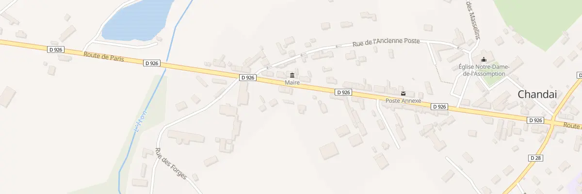 Plan du 57 Rte de Paris à Chandai