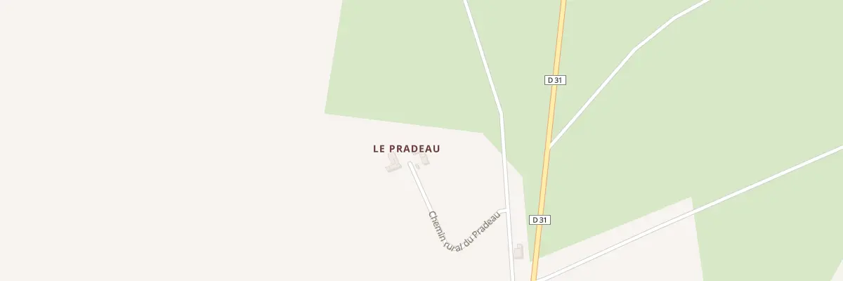 Plan du 5003 Le Pradeau à Nérignac