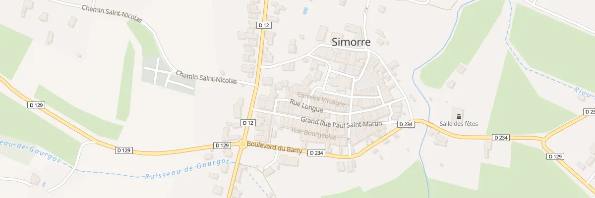 Plan du 57 Rue Longue à Simorre