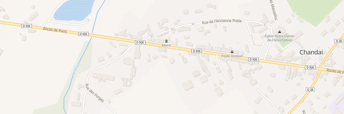 Plan du 55 Rte de Paris à Chandai
