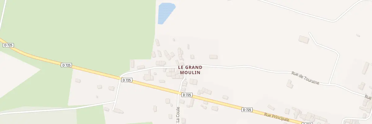 Plan du 8 Le Grand Moulin à Coussay-les-Bois