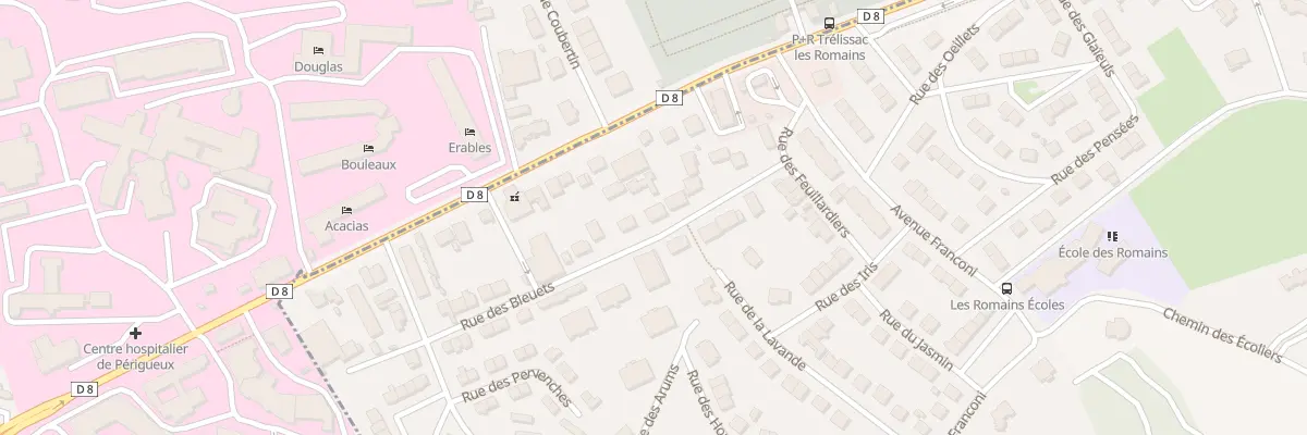 Plan du 21 Rue des Bleuets à Trélissac