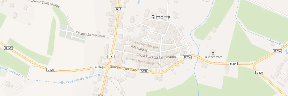Plan du 5079 Rue Longue à Simorre
