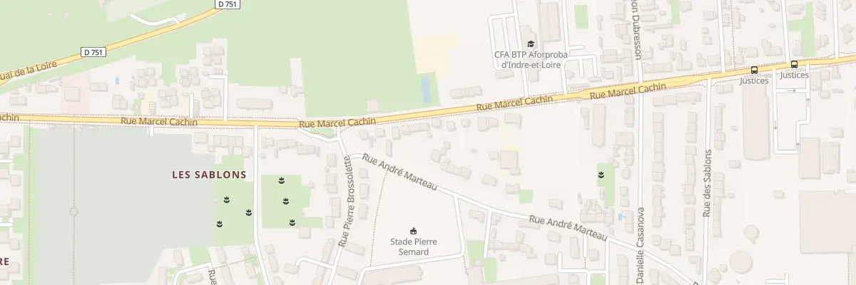 Plan du 99 Rue Marcel Cachin à Saint-Pierre-des-Corps