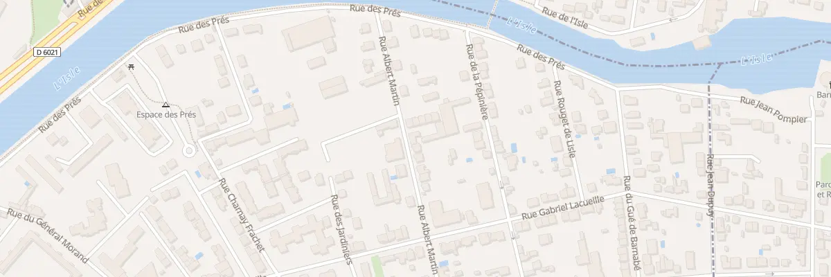 Plan du 25 Rue Albert Martin à Périgueux