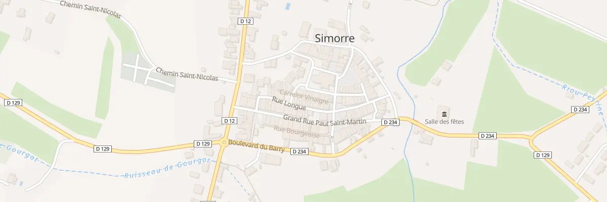 Plan du 5316 Rue Longue à Simorre
