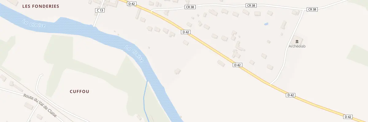 Plan du 25 Rte du Grand Pressigny à Abilly