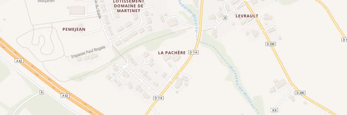 Plan du 392 Rte de Bruilhois à Caudecoste
