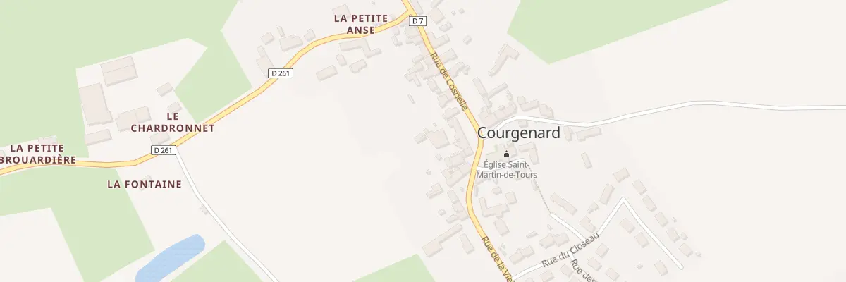 Plan du 5 Pl de l’Eglise St Martin à Courgenard