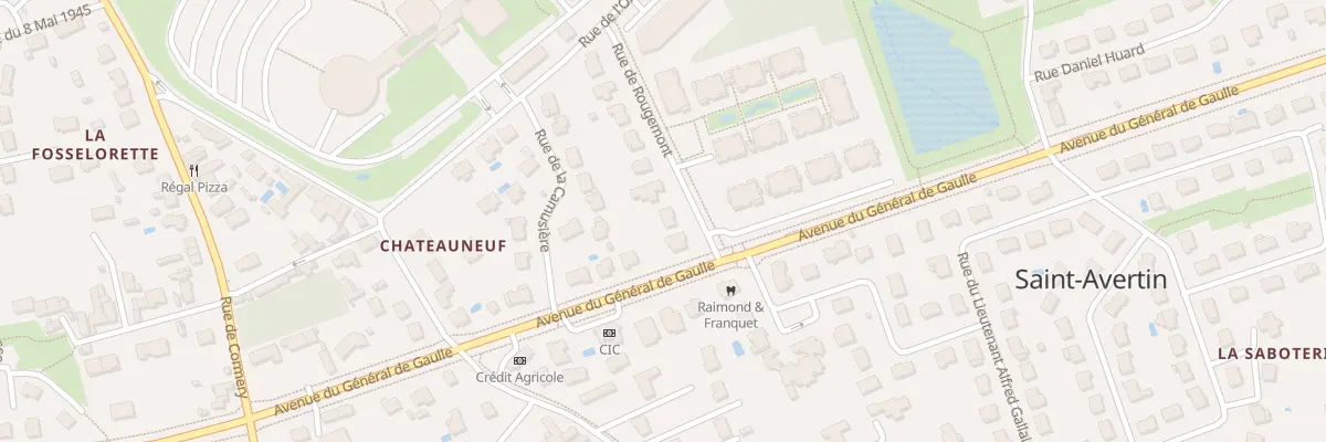 Plan du 13 Rue de Rougemont à Saint-Avertin