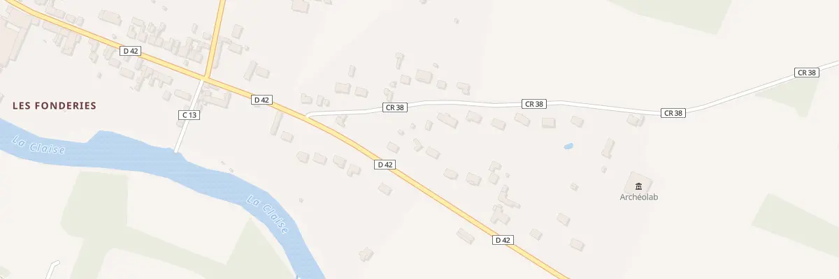 Plan du 14 Rte du Grand Pressigny à Abilly