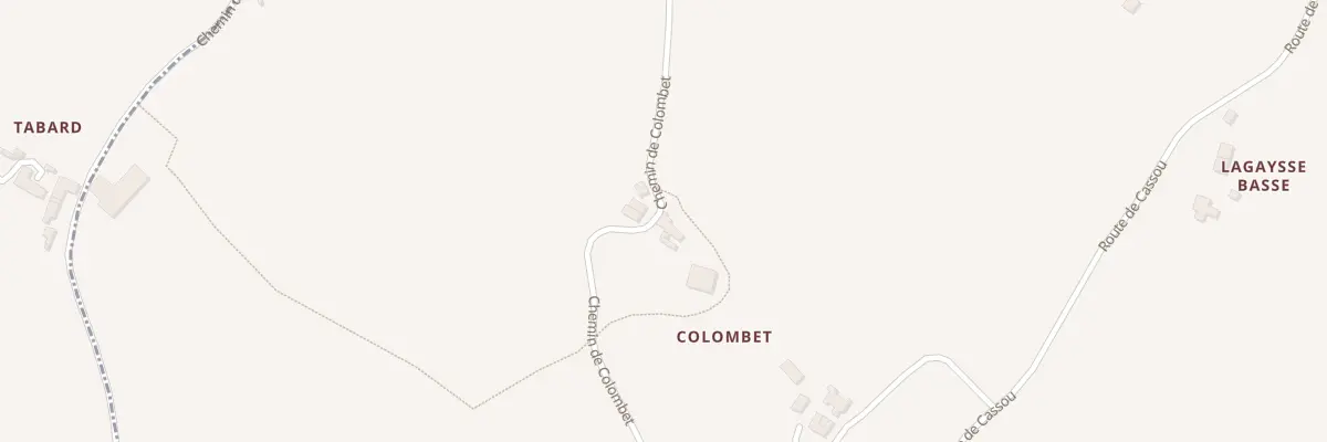 Plan du 317 Che de Colombet à Saint-Caprais-de-Lerm