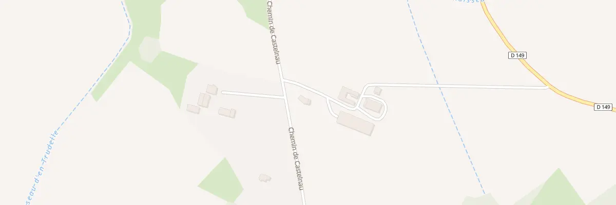 Plan du 387 Che de Castelnau à Lussan