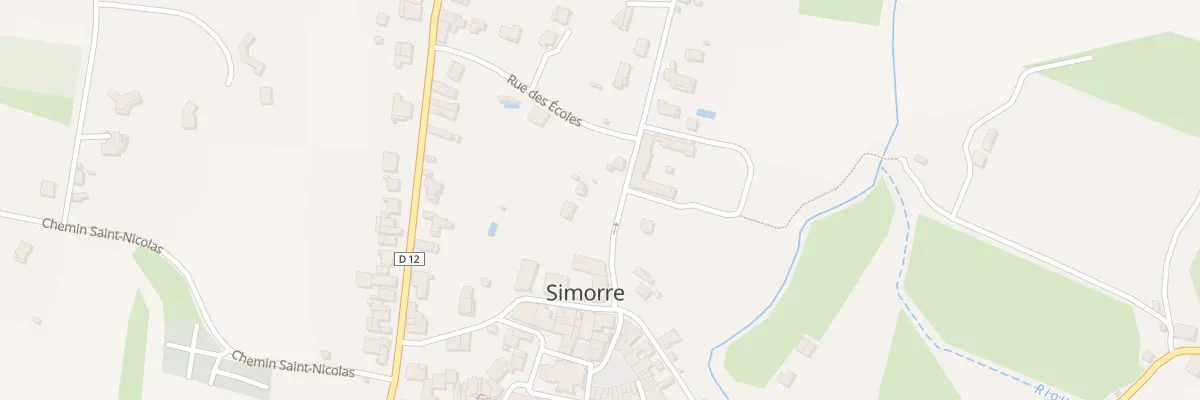 Plan du 5455 Rue des Ecoles à Simorre