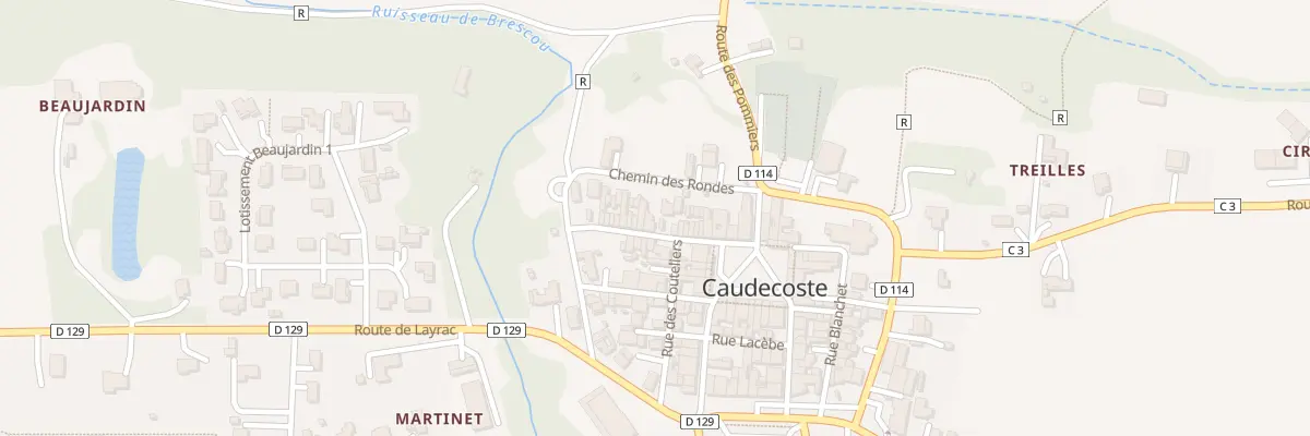 Plan du 58 Rue Roger Dublin à Caudecoste
