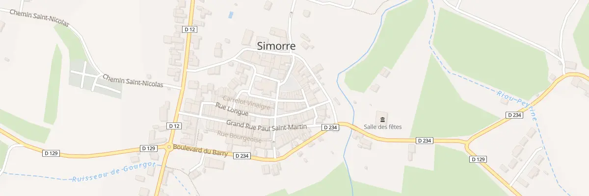 Plan du 5129 Rue Saint Cérats à Simorre