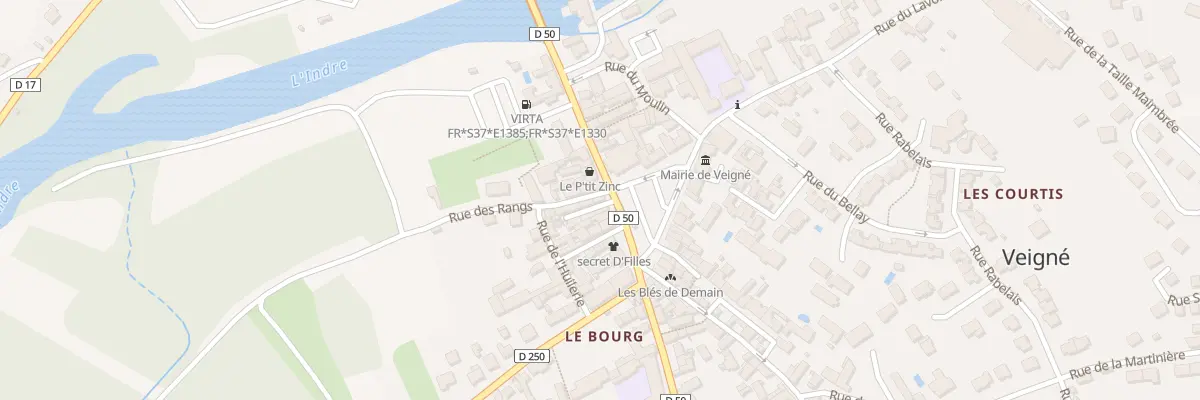 Plan du 2 Rue des Rangs à Veigné