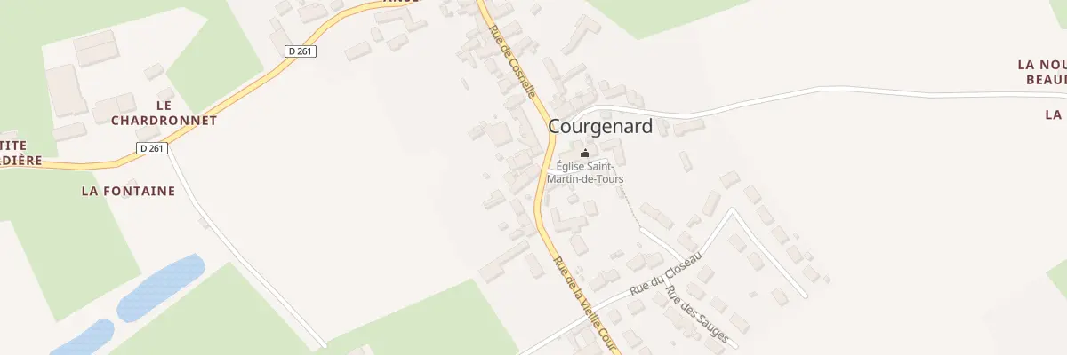 Plan du 2 Pl Francois de Montbrun à Courgenard
