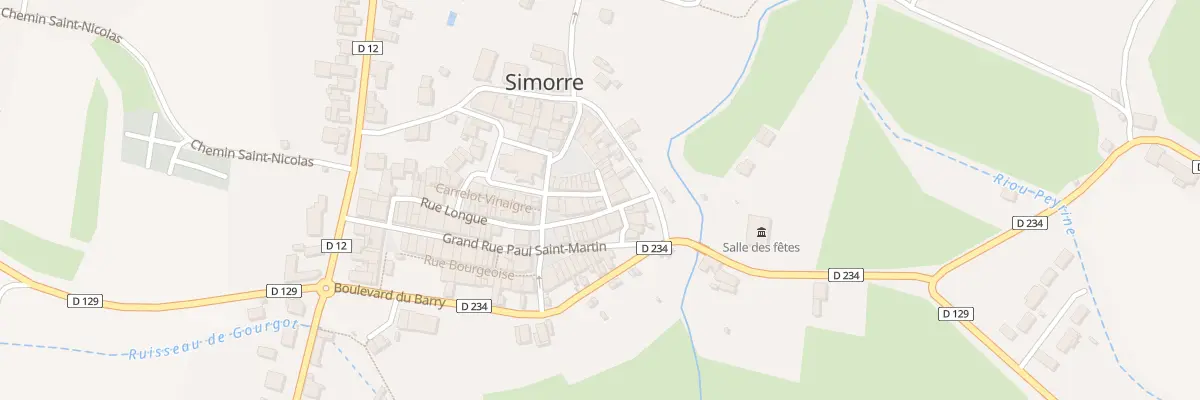 Plan du 5140 Rue Saint Cérats à Simorre