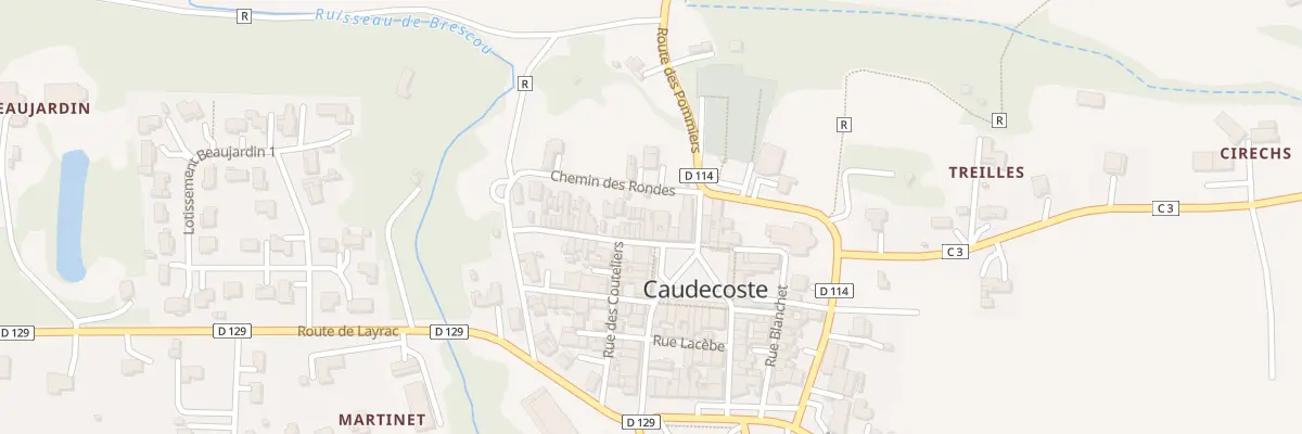 Plan du 10 Rue Roger Dublin à Caudecoste