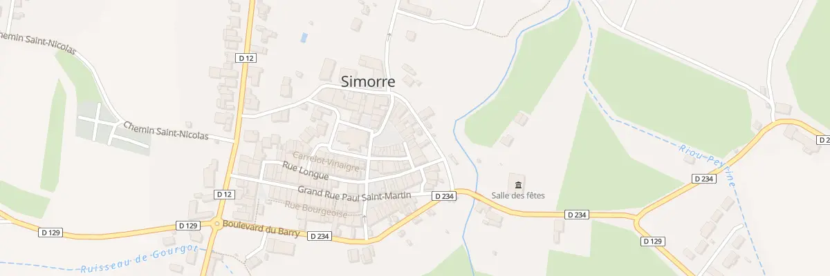 Plan du 59 Pl du Couvent à Simorre