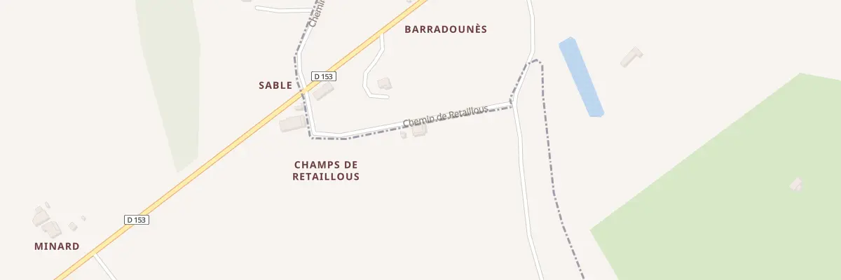 Plan du 310 Che de Retaillous à Saint-Eutrope-de-Born