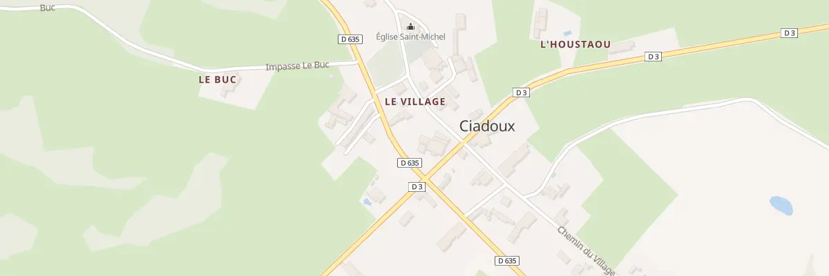 Plan du 3 Pl de la Poste à Ciadoux