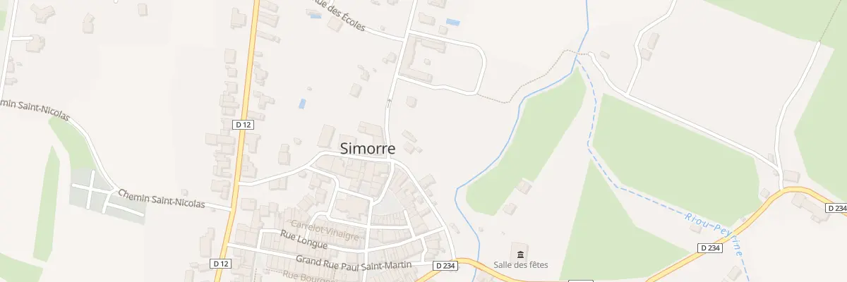 Plan du 5011A Rue des Ecoles à Simorre