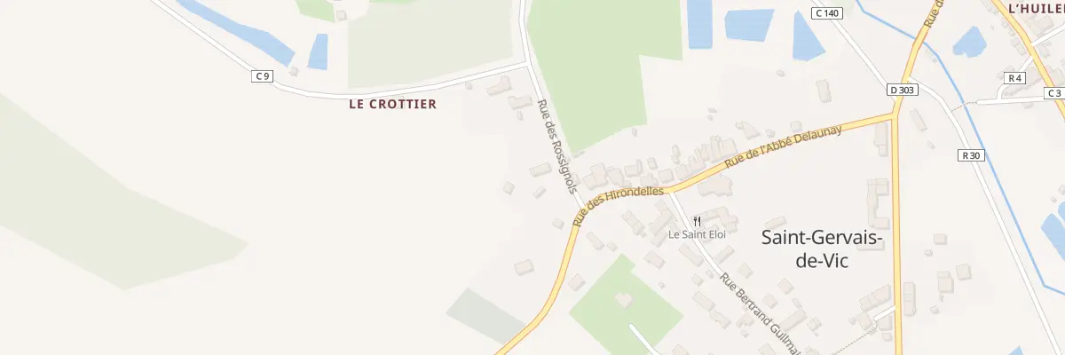 Plan du 1 Rue des Rossignols à Saint-Gervais-de-Vic