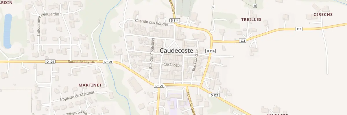Plan du 70 Pl Armand Casse à Caudecoste