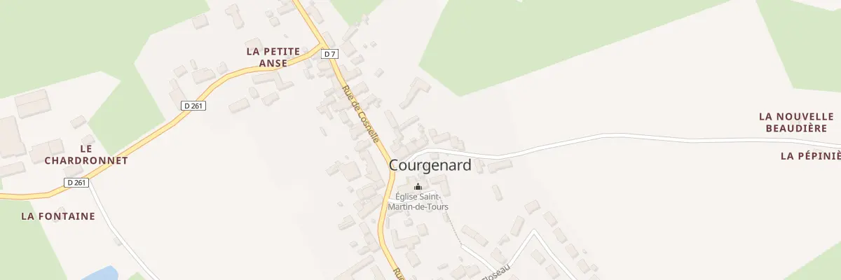 Plan du 2 Rue de Saint-fiacre à Courgenard