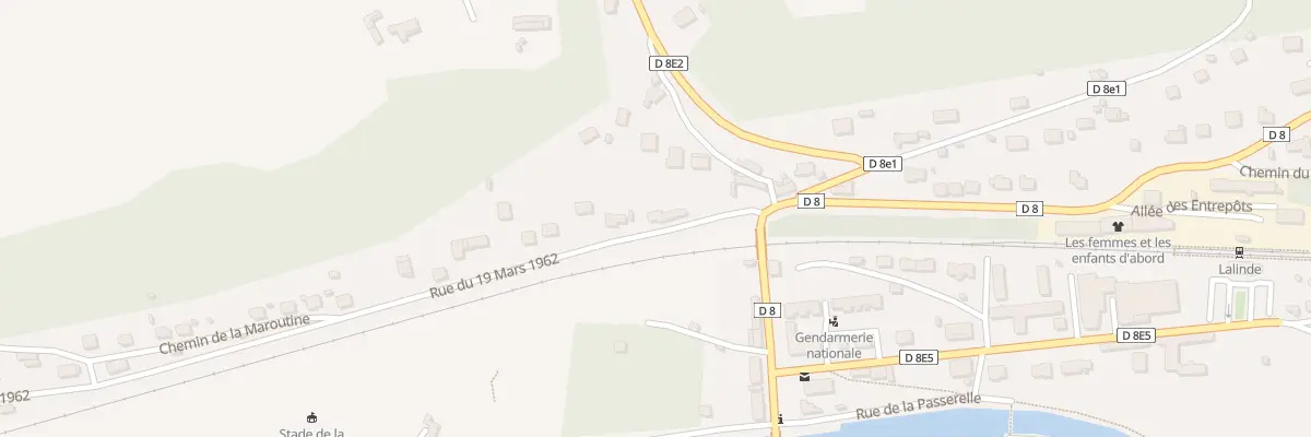 Plan du 10 Rue du 19 Mars 1962 à Lalinde