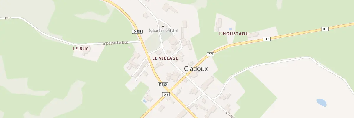 Plan du 2 Pl de la Poste à Ciadoux
