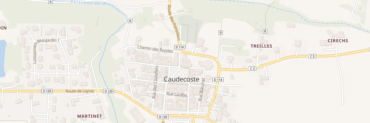 Plan du 147 Pl Armand Casse à Caudecoste