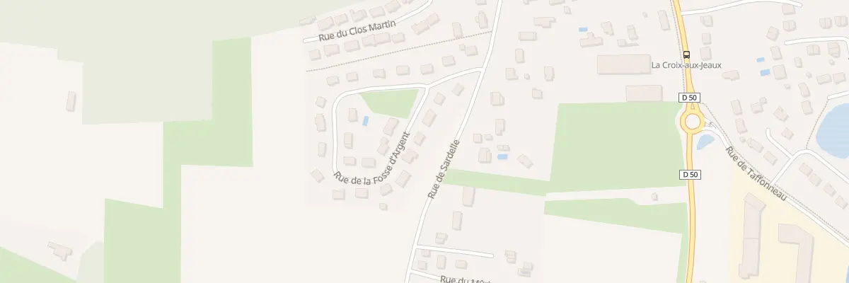 Plan du 33 Rue de la Fosse d’Argent à Veigné
